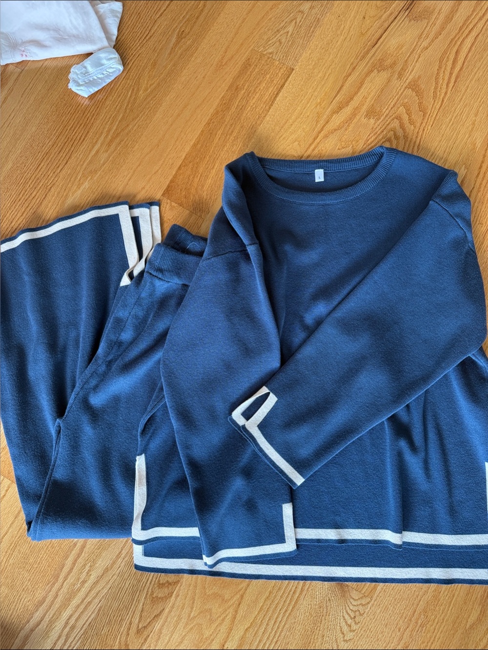 Women’s Navy Blue Set with Cream Trim